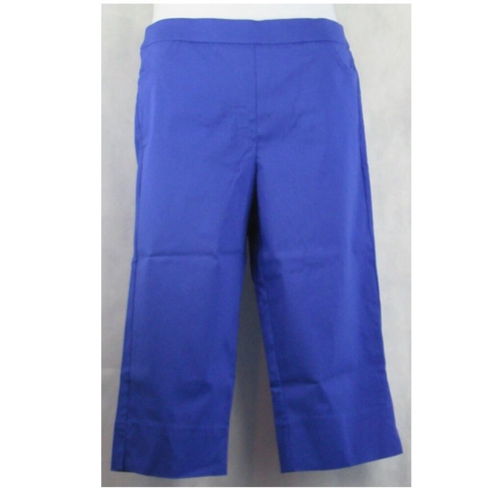 Alfred Dunner Women's Missy Calypso Allure Capri Pants, Purple, Size 10
